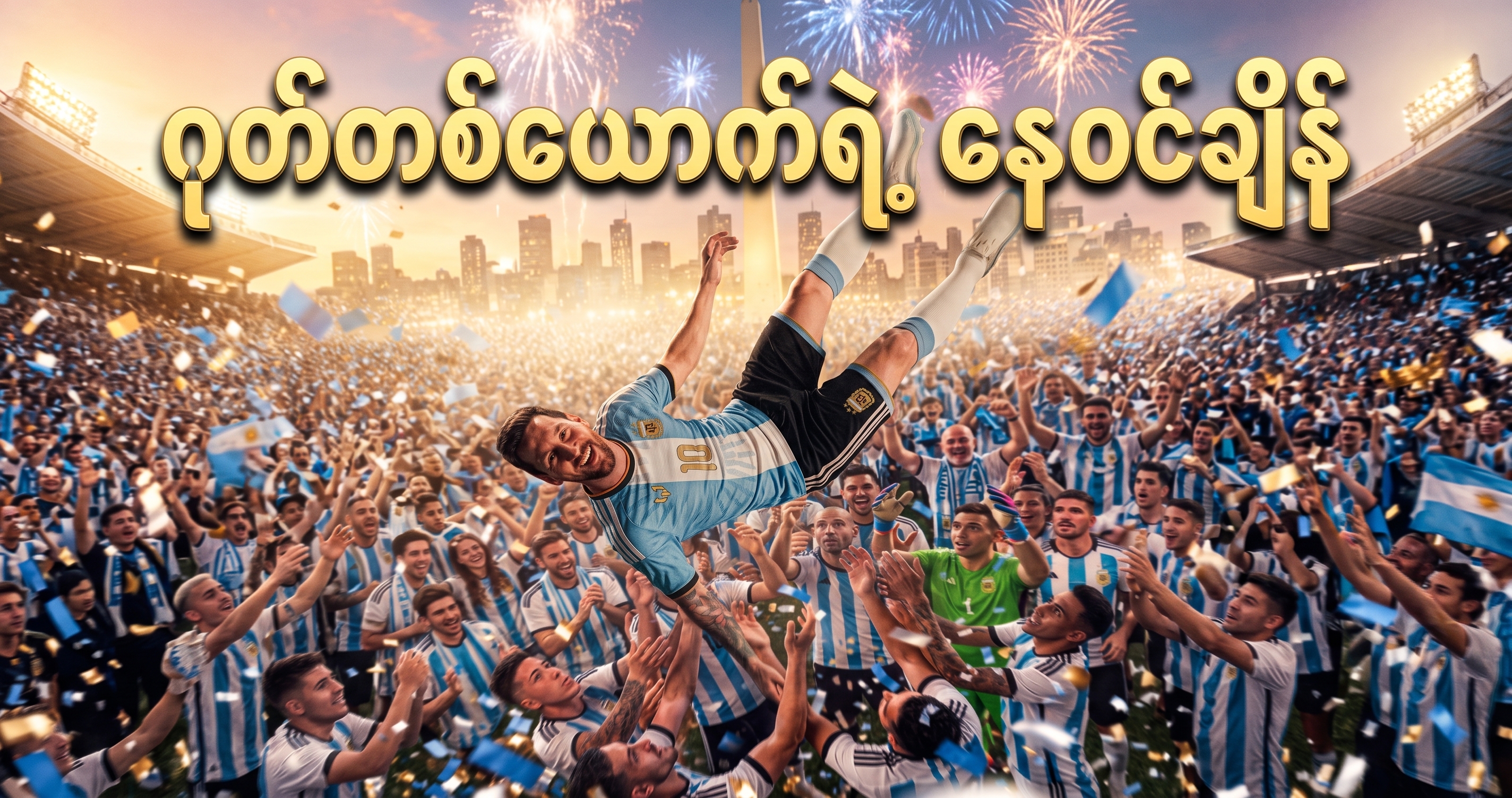“GOAT တစ်ယောက်ရဲ့ အခမ်းနားဆုံး နှုတ်ဆက်ချိန်”🐐🐐